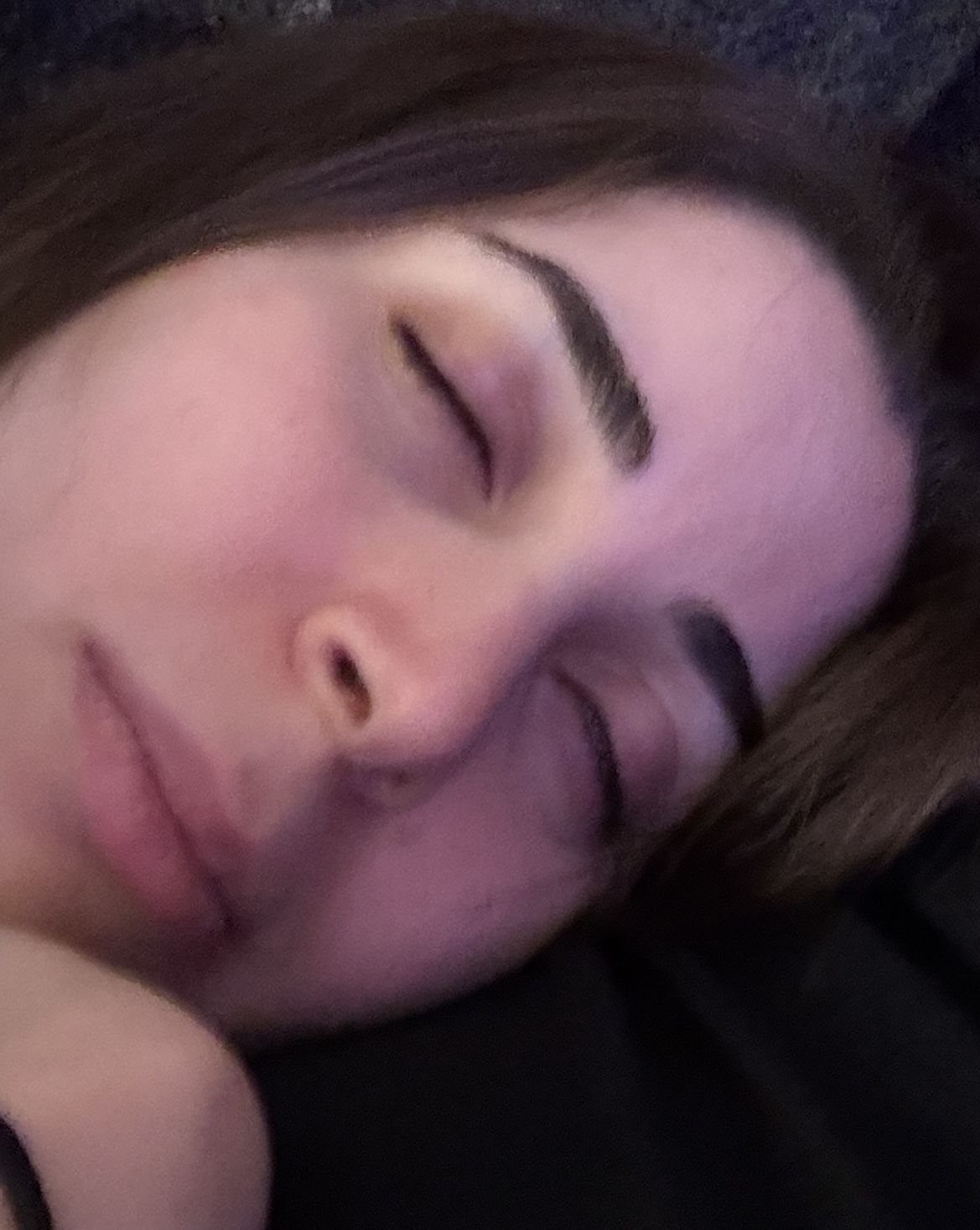 Reem sleeping peacefully