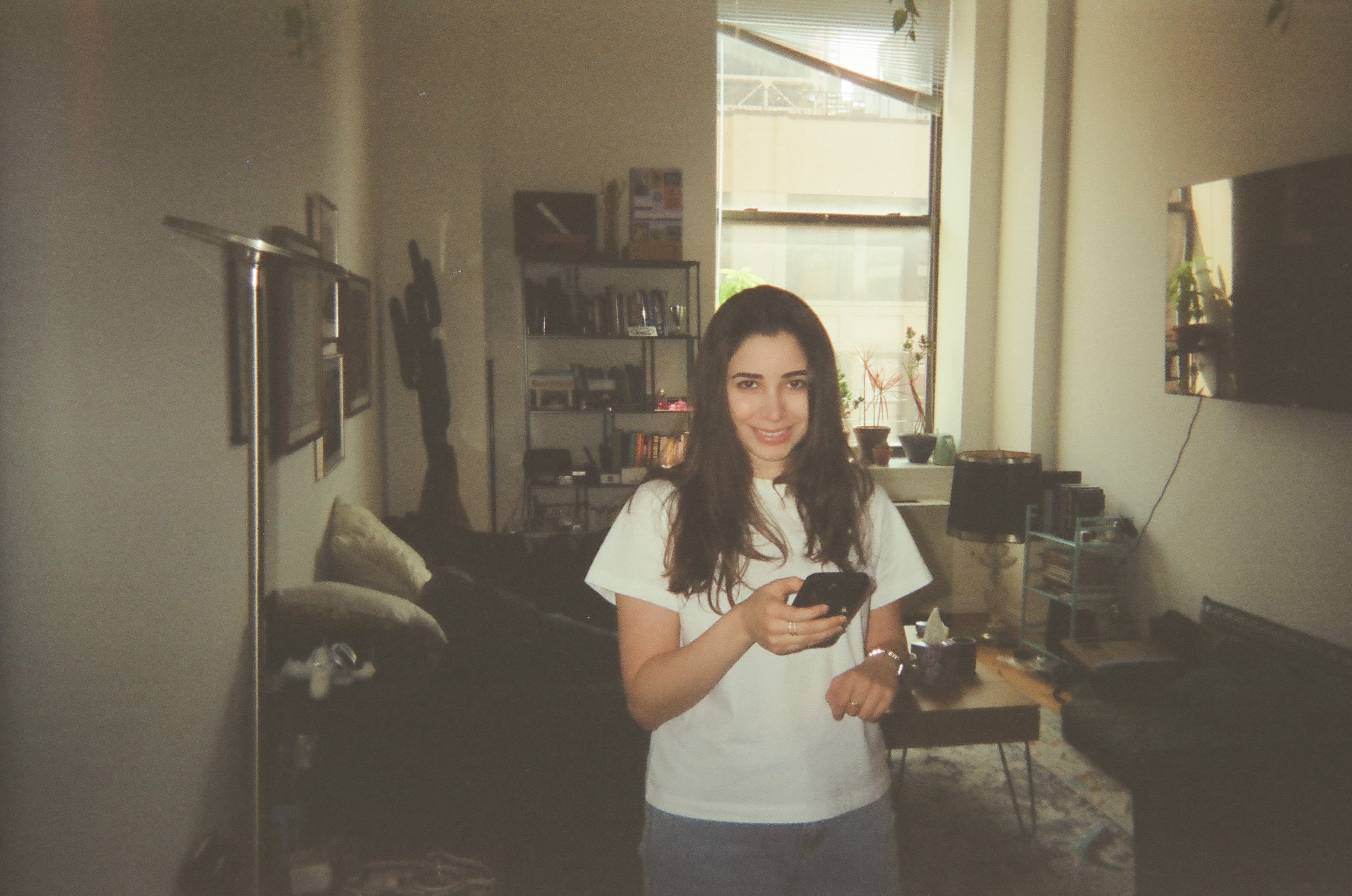 Film photo of Reem at home
