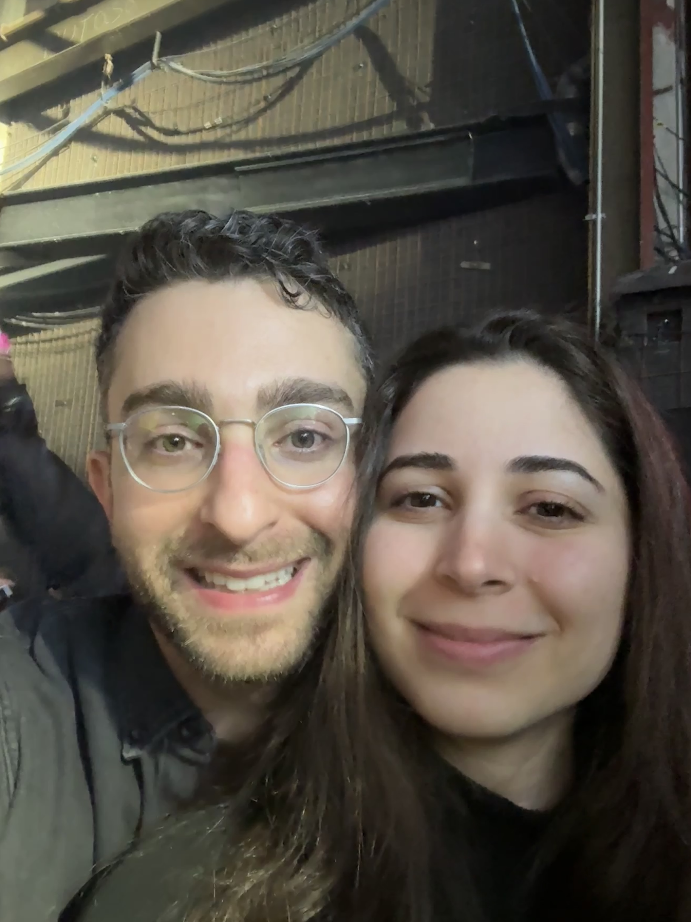 Close-up selfie together